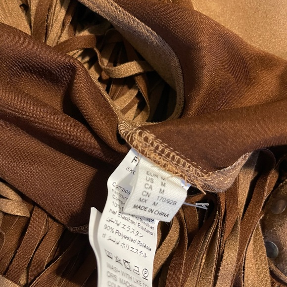 Studded, Fringe Faux Suede Vest - Like New! - Picture 4 of 4